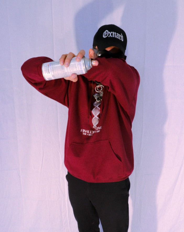 D.N.A Stone Blue Fleece Hoodie