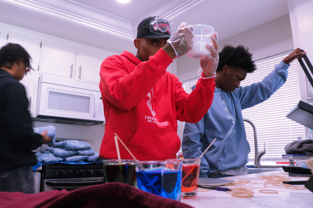 D.N.A  Red Fleece Hoodie